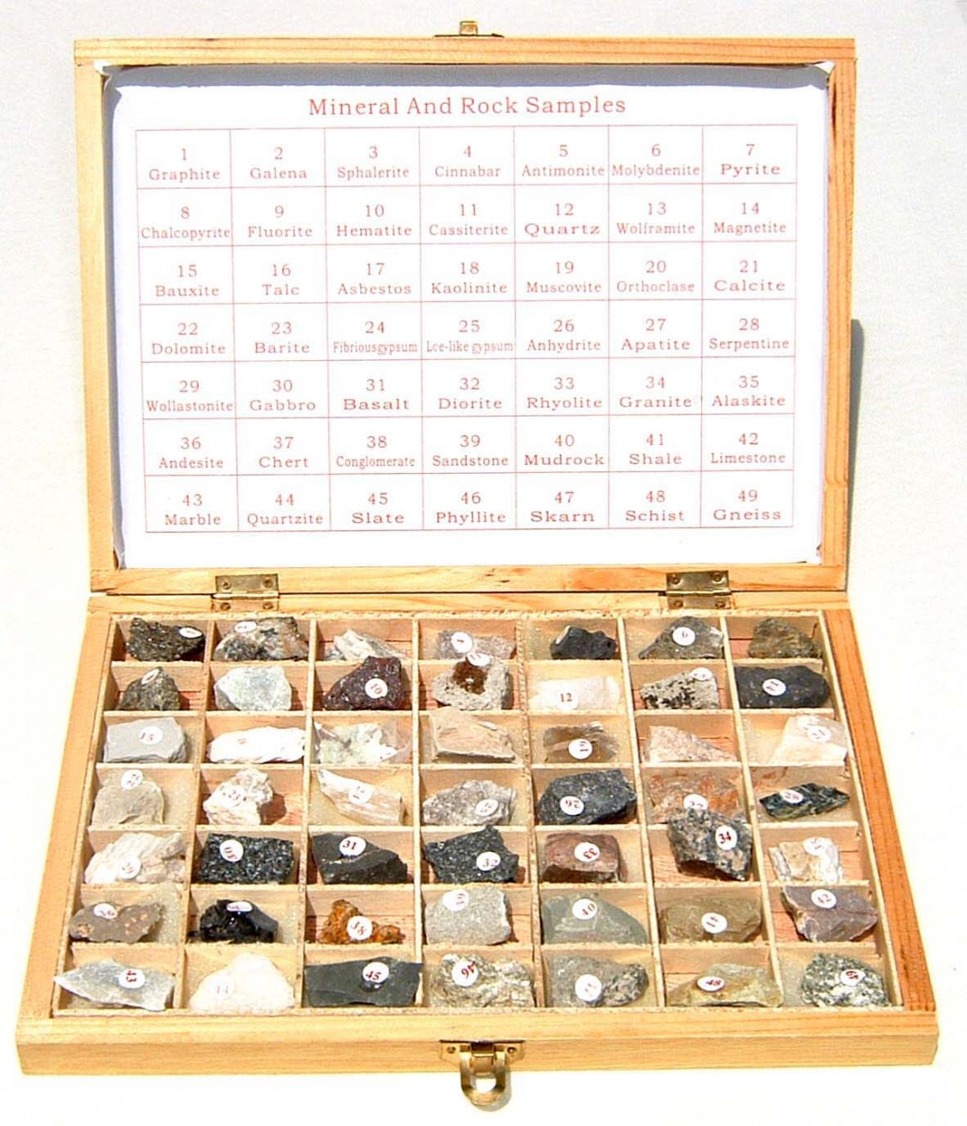 Collezioni di minerali e rocce 49 pz Tecras srl