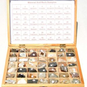 esperimenti di chimica COLLEZIONE MINERALI E ROCCE A0036